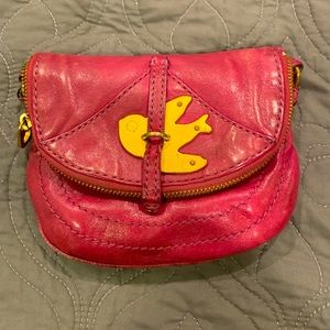 Marc by Marc Jacobs Petal to the Metal plum flap pouchette crossbody purse